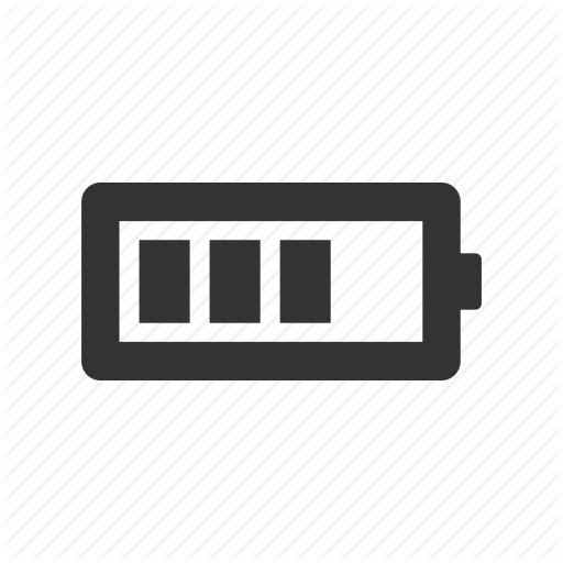 Bar, Bars, Battery, Charge, Status, Three, Usage Icon