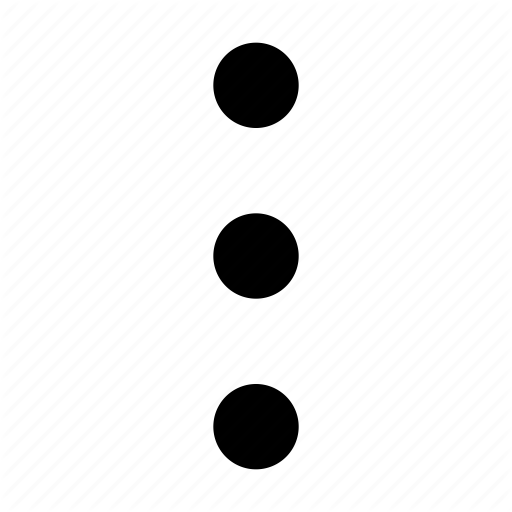 Ellipsis, More, Options, Other, Overflow Menu, Preferences, Three