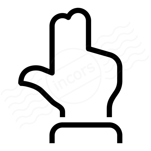 Iconexperience I Collection Hand Count Three Icon