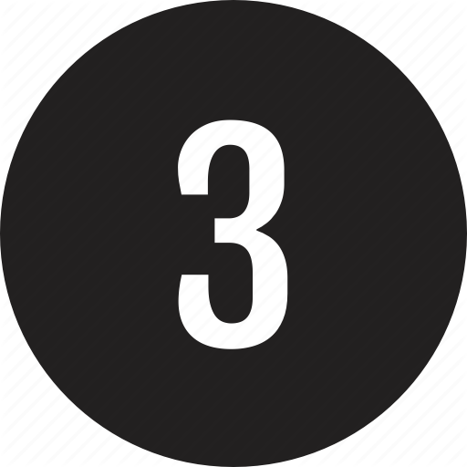 Count, Interface, Number, Three Icon