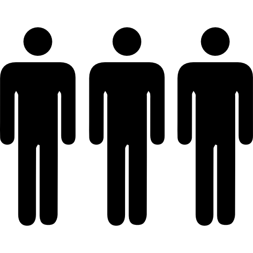 Three Persons Silhouettes