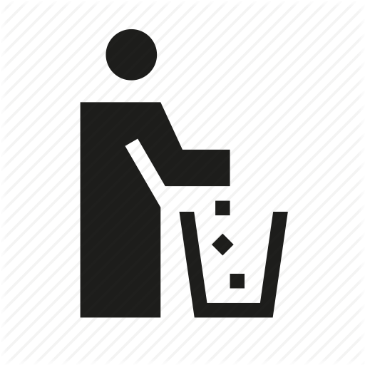 Garbage, Litter, Throw Away, Trash, Trash Can, Waste Icon