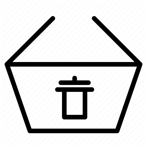 Basket, Delete, Mall, Market, Shopping, Store, Throw Away Icon
