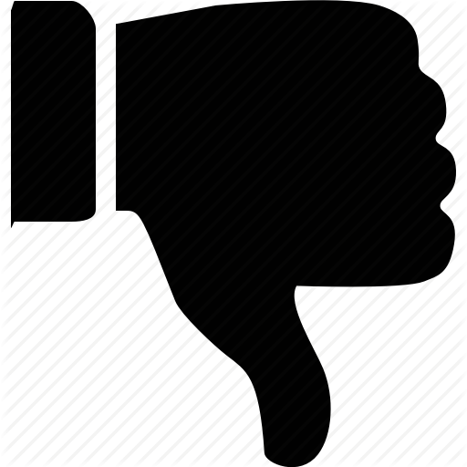 Dislike, Downvote, Thumbs Down Icon