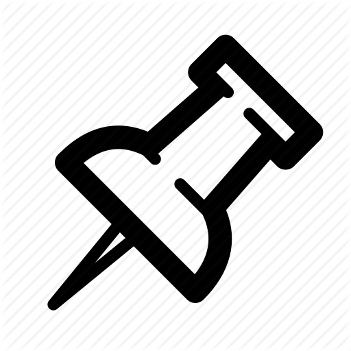 Attach, Pushpin, Thumbtack Icon