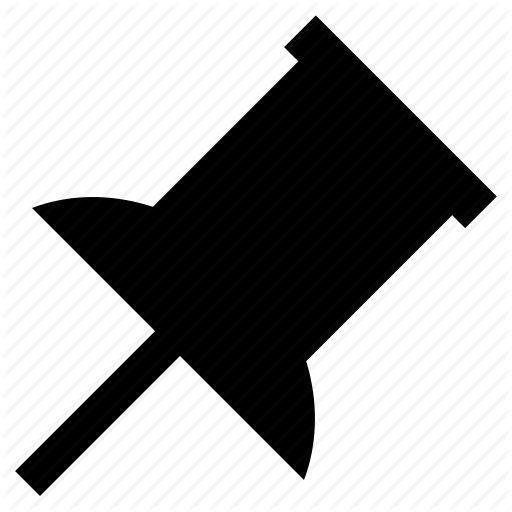 Drawing Pin, Paper Pin, Pin, Pushpin, Thumbtack Icon