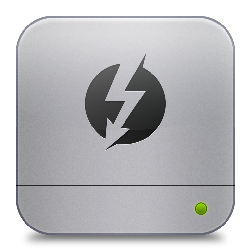 Thunderbolt Icon Unibody Hd Flurry Style Iconset Komfort Zone