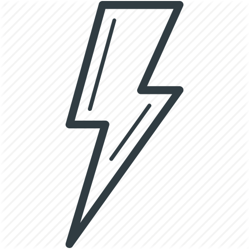 Flash Sign, Lightning, Thunder, Thunderbolt Icon