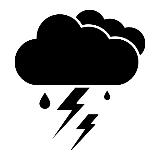 Thunderstorm Clouds Free Vector Icons Designed