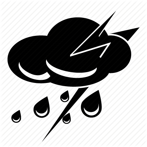 Thunderstorm Icon Weather Cloud