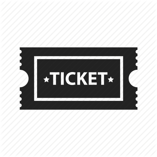 Movie Ticket Png Black And White Transparent Images