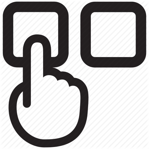 Accept, Choices, Choose, Point, Press, Select, Vending Machine Icon