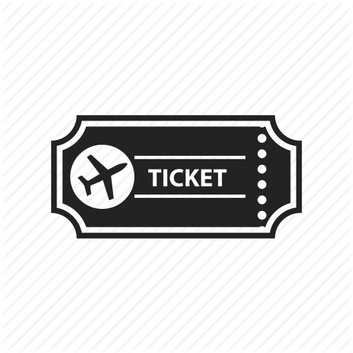 Airplane, Airport, Plane, Ticket Icon