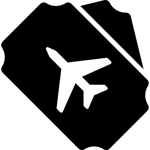 Airplane Flight Tickets Free Vector Icons Designed