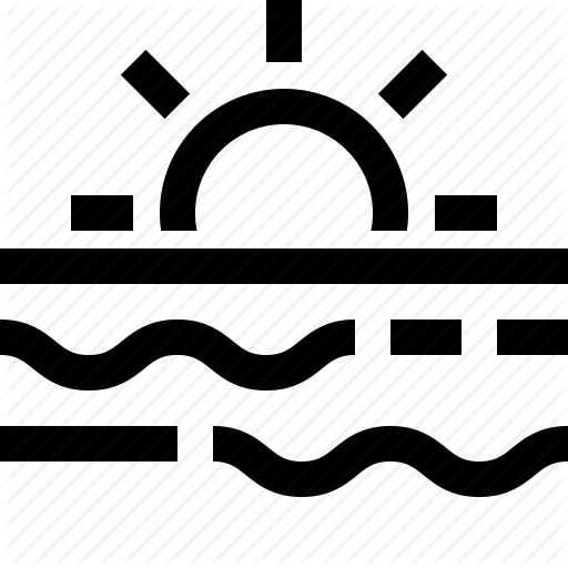 Day, Morning, Sun, Sunrise, Tidal, Wave, Weather Icon