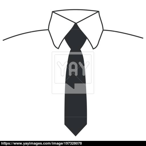 Gray Tie Icon Vector