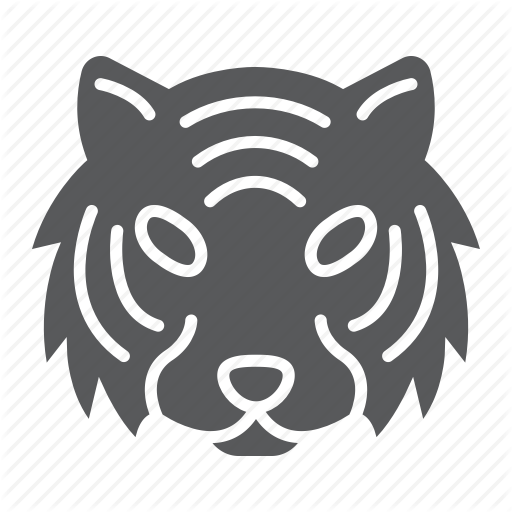 Animal, Danger, Head, Logo, Tiger, Wild, Zoo Icon