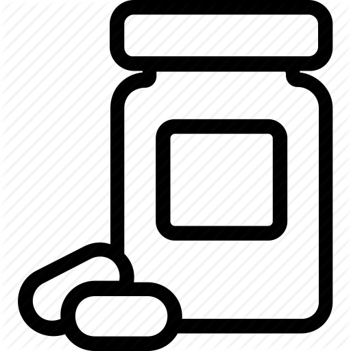 Capsule, Drugs, Medicine Jar, Pills, Tablet Icon