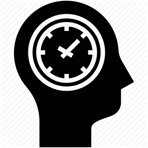 Clock, Human Mind, Thinking, Time Management Icon