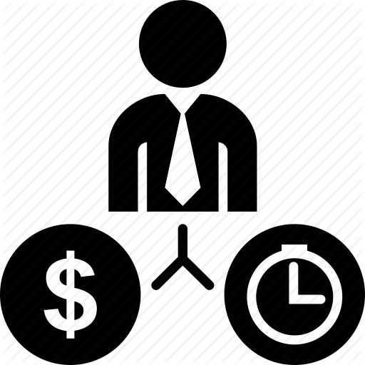 Business, Finance, Job, Man, Money, Time, Work Icon