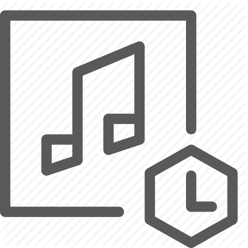 Audio, Clock, Media, Music, Note, Play, Sound, Timeout Icon