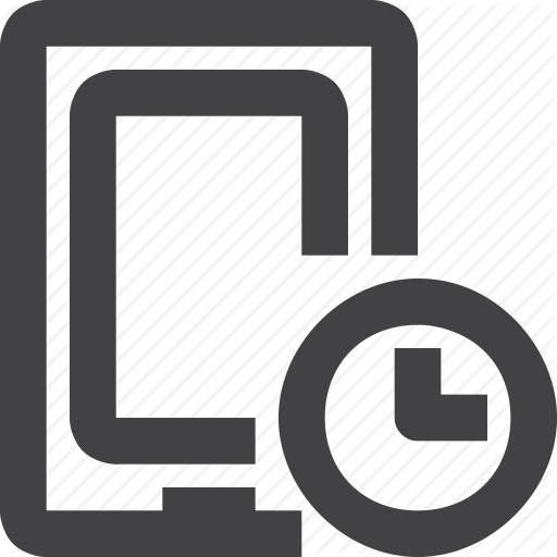 History, Mobile, Phone, Time, Tracking Icon