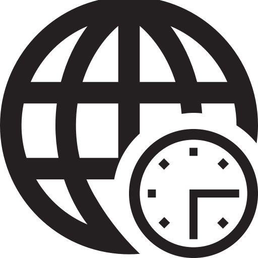 Area, Division, Globe, Hour, Time, Timezone, World Icon