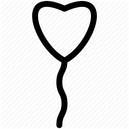 Balloon, Heart, Love, Loving Icon