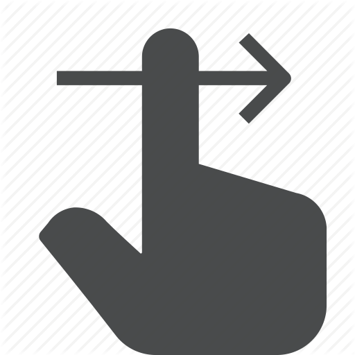 Finger, Gesture, Hand, Right, Swipe, Tinder Icon
