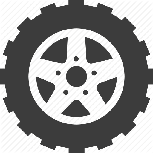 Automobile, Car, Tire, Tires Icon