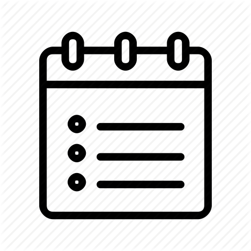 Checklist, List, Memo, Note, Notebook, Notepad, To Do List Icon