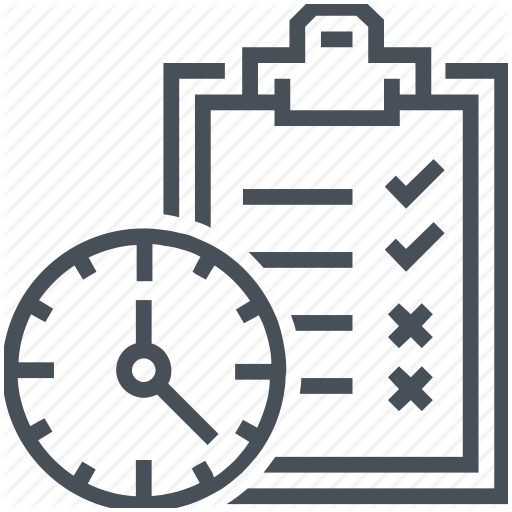 Clock, Countdown, List, Misson, Time, To Do List Icon