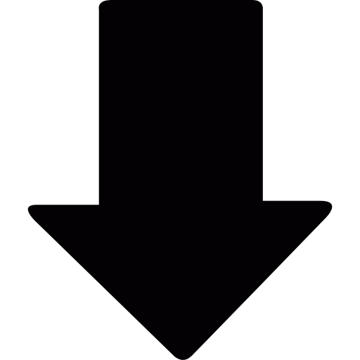 Down, Arrows, Point To Icon