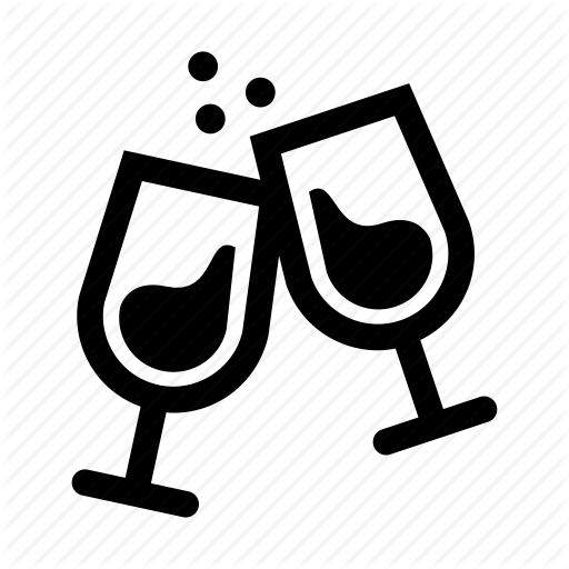 Champaign, Cheers, Christmas, Drink, Glasses, Toast Icon