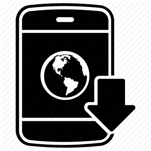 Android, Data Transfer, Download App, Downloading, Mobile App Icon