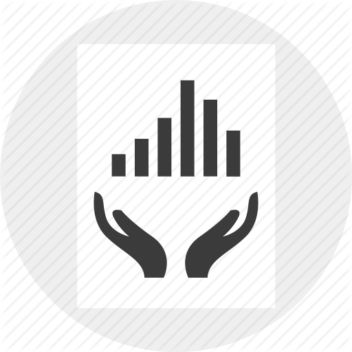 Data, Growing, Hands, Money, Results, Together Icon