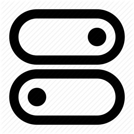 Centre, Control, Off, On, Slide, Switch, Toggle Icon