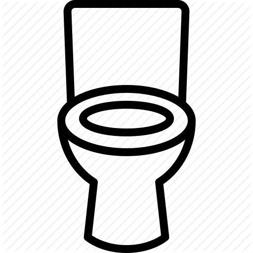Bathroom, Bowl, Front, Loo, Potty, Seat, Toilet Icon