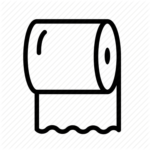 Household, Paper, Roll, Toilet, Toilet Paper Icon