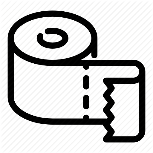Bathroom, Clean, Hygiene, Paper, Roll, Toilet, Toilet Paper Icon
