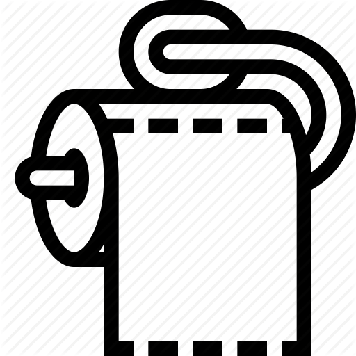 Bathroom, Holder, Paper, Roll, Tissue, Toilet Icon