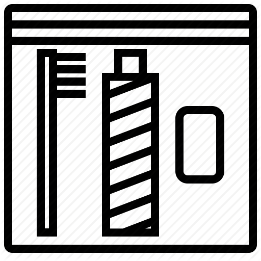 Camping, Outline, Toiletries Icon