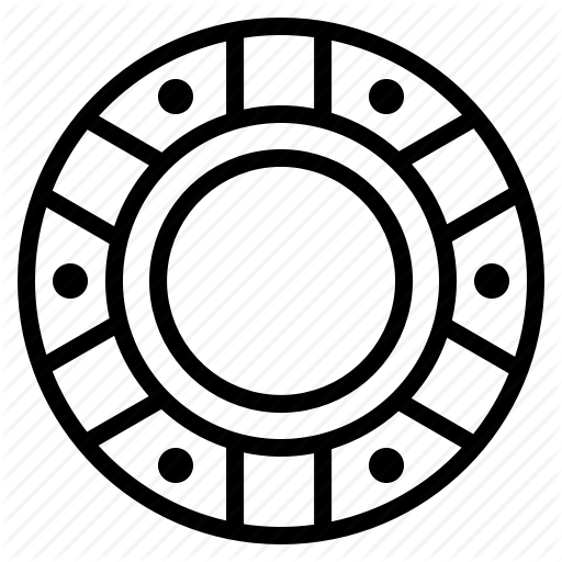 Bet, Casino, Chip, Gaming, Poker, Token Icon