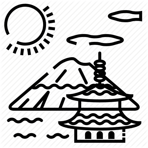 China, Fuji, Japan, Tokyo Icon