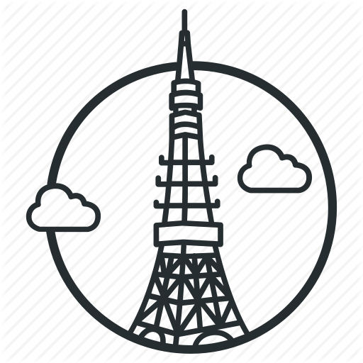 Communications, Japan, Landmark, Observation, Radio, Tokyo, Tower Icon