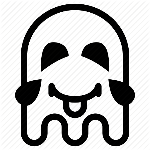 Emoji, Emoticon, Ghost, Laugh, Tongue Icon