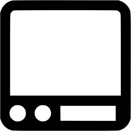 Black Bottom Navigation Toolbar Icon