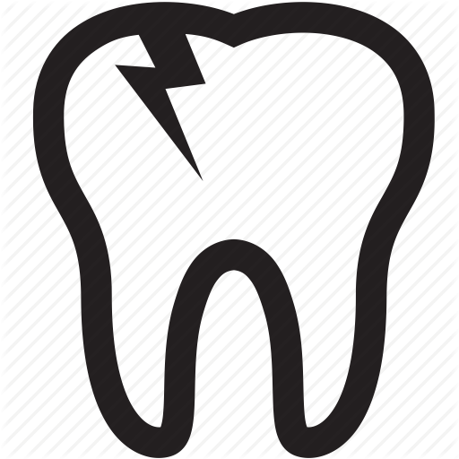 Caries, Crack, Damage, Dental, Pain, Teeth, Tooth Icon