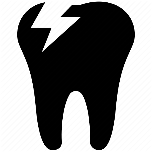 Crack, Dental Teeth, Dentist, Stomatology, Tooth Icon
