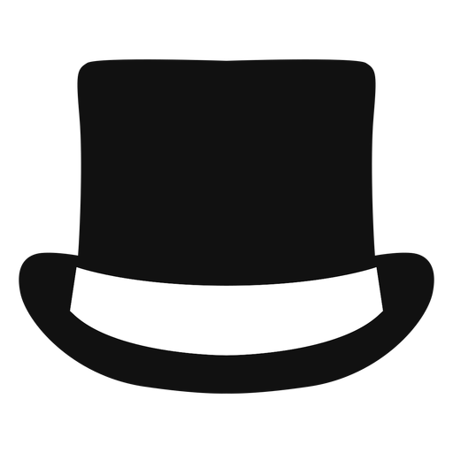 Top Hat Front View Flat